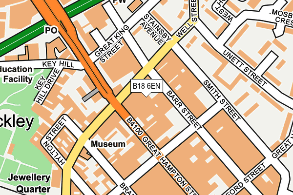 B18 6EN map - OS OpenMap – Local (Ordnance Survey) B18 6EN map - OS OpenMap – Local (Ordnance Survey)