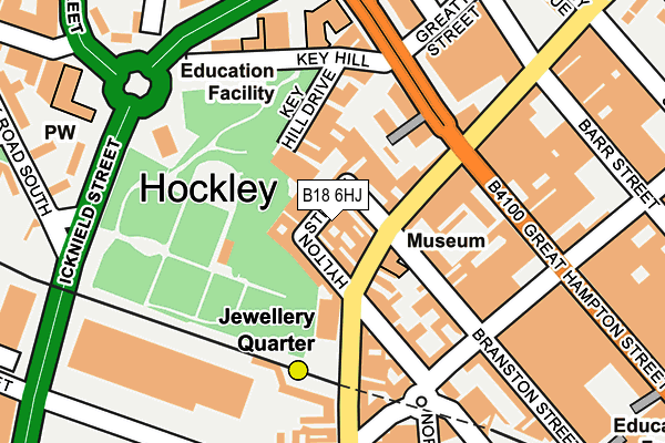 B18 6HJ map - OS OpenMap – Local (Ordnance Survey) B18 6HJ map - OS OpenMap – Local (Ordnance Survey)