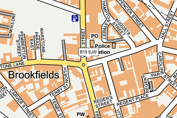 B18 6JW map - OS OpenMap – Local (Ordnance Survey) B18 6JW map - OS OpenMap – Local (Ordnance Survey)