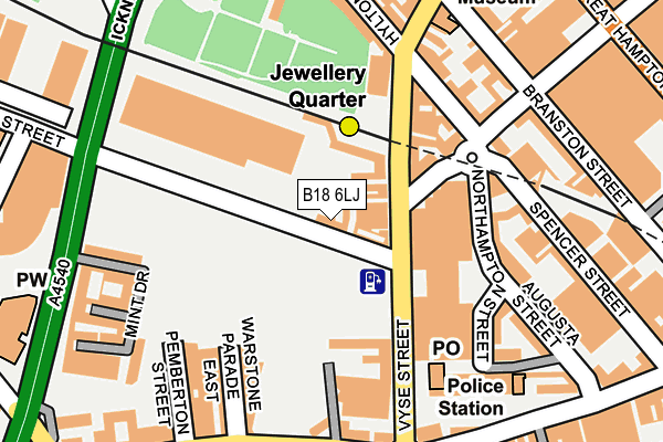 B18 6LJ map - OS OpenMap – Local (Ordnance Survey) B18 6LJ map - OS OpenMap – Local (Ordnance Survey)