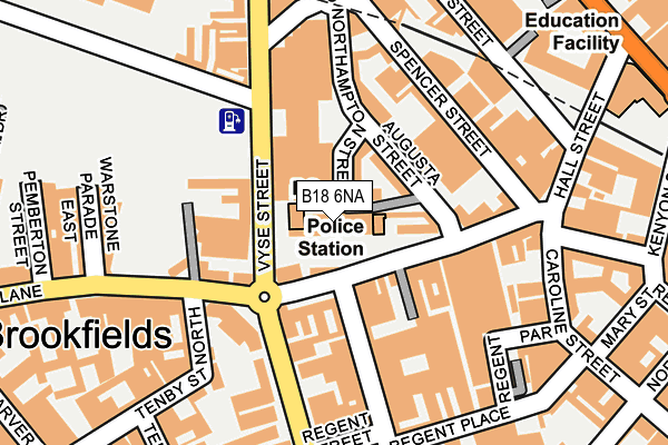 B18 6NA map - OS OpenMap – Local (Ordnance Survey) B18 6NA map - OS OpenMap – Local (Ordnance Survey)