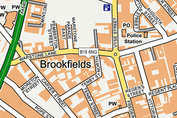 B18 6NG map - OS OpenMap – Local (Ordnance Survey) B18 6NG map - OS OpenMap – Local (Ordnance Survey)