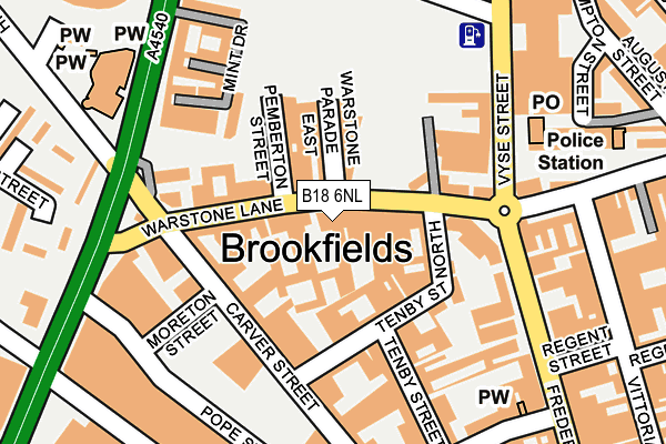 B18 6NL map - OS OpenMap – Local (Ordnance Survey) B18 6NL map - OS OpenMap – Local (Ordnance Survey)