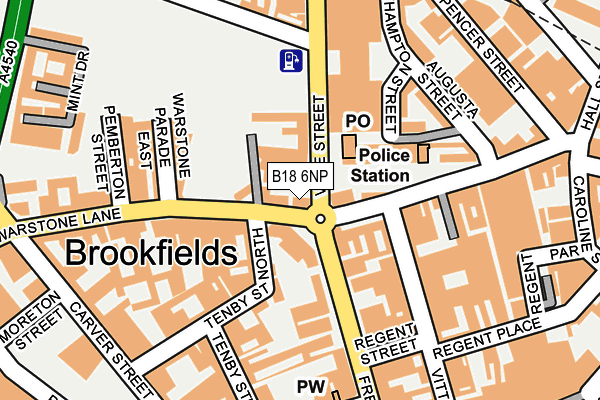 B18 6NP map - OS OpenMap – Local (Ordnance Survey) B18 6NP map - OS OpenMap – Local (Ordnance Survey)
