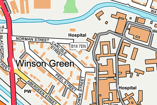 B18 7EN map - OS OpenMap – Local (Ordnance Survey) B18 7EN map - OS OpenMap – Local (Ordnance Survey)