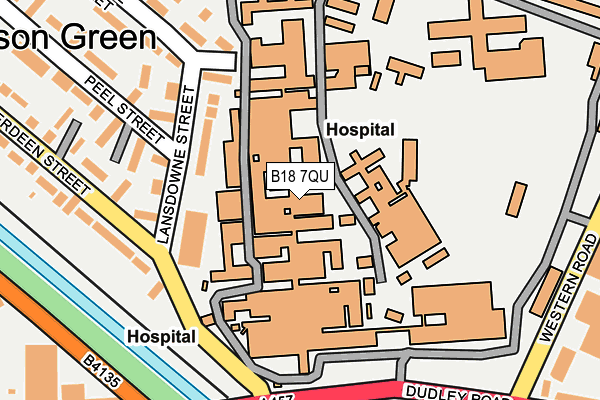 B18 7QU map - OS OpenMap – Local (Ordnance Survey) B18 7QU map - OS OpenMap – Local (Ordnance Survey)