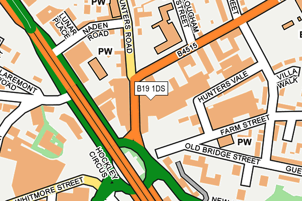B19 1DS map - OS OpenMap – Local (Ordnance Survey) B19 1DS map - OS OpenMap – Local (Ordnance Survey)