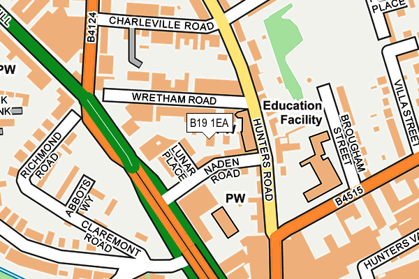 B19 1EA map - OS OpenMap – Local (Ordnance Survey) B19 1EA map - OS OpenMap – Local (Ordnance Survey)