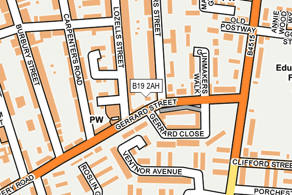 B19 2AH map - OS OpenMap – Local (Ordnance Survey) B19 2AH map - OS OpenMap – Local (Ordnance Survey)