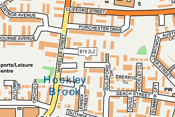 B19 2LZ map - OS OpenMap – Local (Ordnance Survey) B19 2LZ map - OS OpenMap – Local (Ordnance Survey)