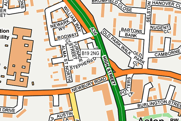 B19 2NG map - OS OpenMap – Local (Ordnance Survey) B19 2NG map - OS OpenMap – Local (Ordnance Survey)
