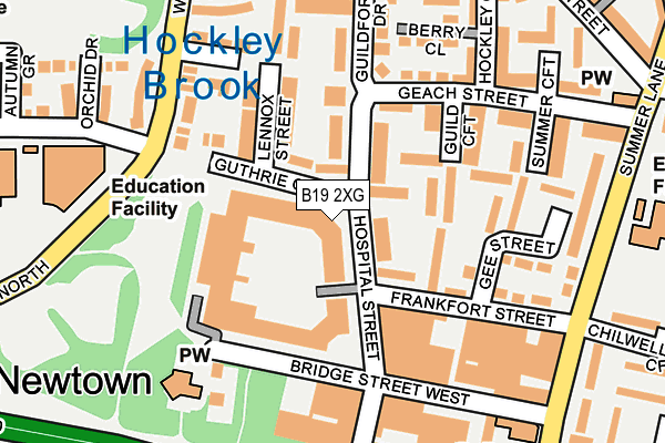 B19 2XG map - OS OpenMap – Local (Ordnance Survey) B19 2XG map - OS OpenMap – Local (Ordnance Survey)