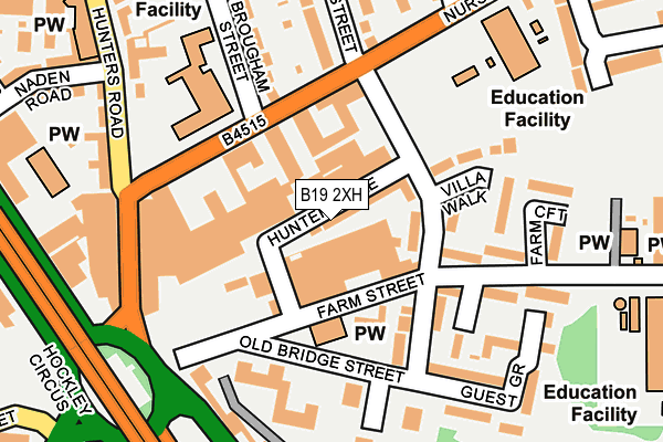 B19 2XH map - OS OpenMap – Local (Ordnance Survey) B19 2XH map - OS OpenMap – Local (Ordnance Survey)