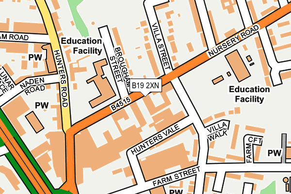 B19 2XN map - OS OpenMap – Local (Ordnance Survey) B19 2XN map - OS OpenMap – Local (Ordnance Survey)