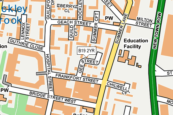 B19 2YR map - OS OpenMap – Local (Ordnance Survey) B19 2YR map - OS OpenMap – Local (Ordnance Survey)