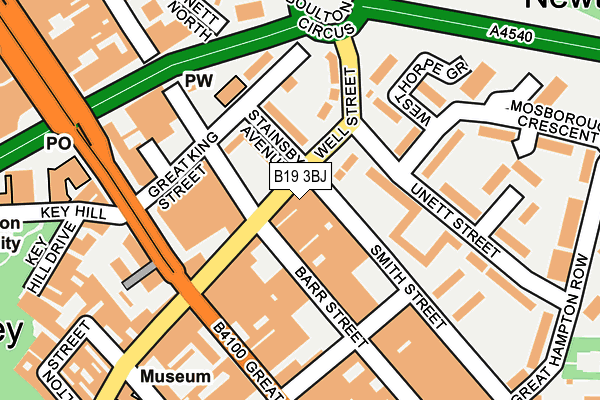 B19 3BJ map - OS OpenMap – Local (Ordnance Survey) B19 3BJ map - OS OpenMap – Local (Ordnance Survey)