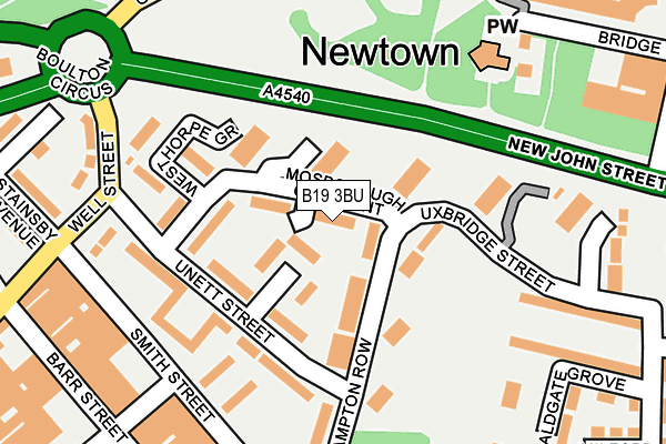 B19 3BU map - OS OpenMap – Local (Ordnance Survey) B19 3BU map - OS OpenMap – Local (Ordnance Survey)