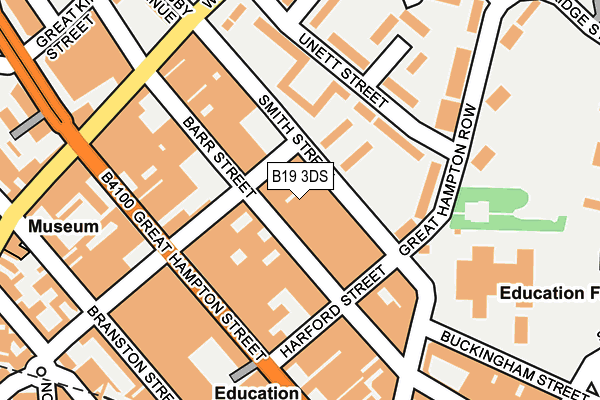 B19 3DS map - OS OpenMap – Local (Ordnance Survey) B19 3DS map - OS OpenMap – Local (Ordnance Survey)