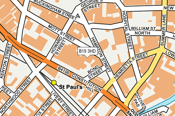 B19 3HD map - OS OpenMap – Local (Ordnance Survey)