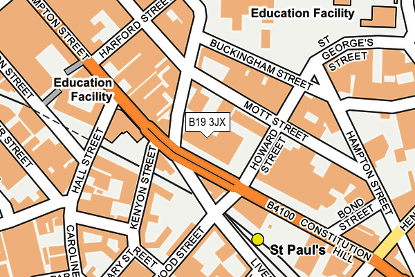 B19 3JX map - OS OpenMap – Local (Ordnance Survey) B19 3JX map - OS OpenMap – Local (Ordnance Survey)