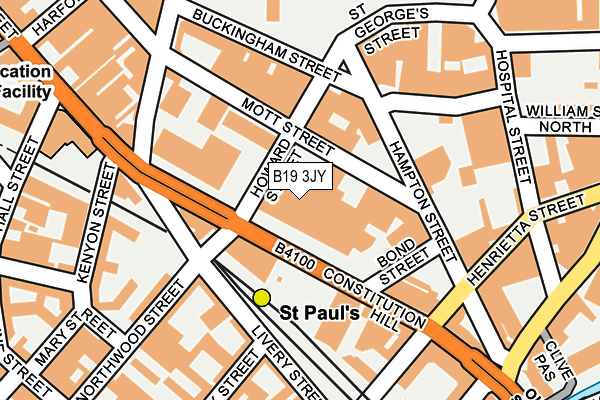 B19 3JY map - OS OpenMap – Local (Ordnance Survey) B19 3JY map - OS OpenMap – Local (Ordnance Survey)