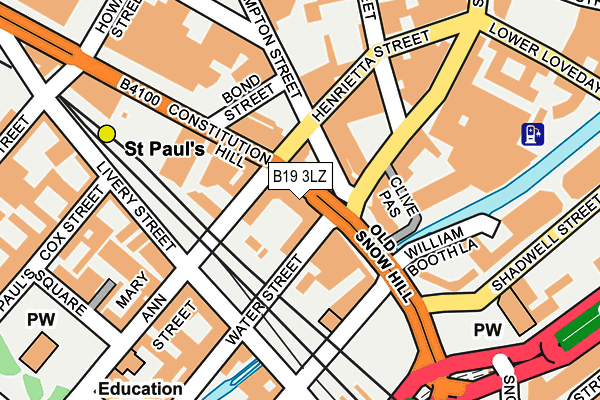 B19 3LZ map - OS OpenMap – Local (Ordnance Survey) B19 3LZ map - OS OpenMap – Local (Ordnance Survey)