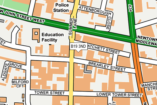 B19 3ND map - OS OpenMap – Local (Ordnance Survey) B19 3ND map - OS OpenMap – Local (Ordnance Survey)