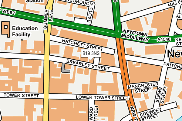 B19 3NS map - OS OpenMap – Local (Ordnance Survey) B19 3NS map - OS OpenMap – Local (Ordnance Survey)