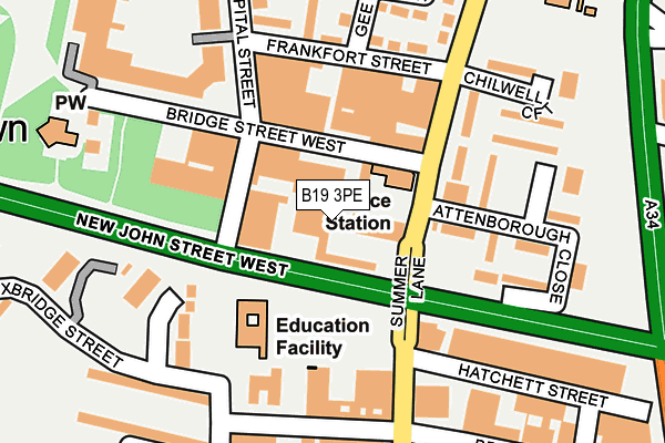 B19 3PE map - OS OpenMap – Local (Ordnance Survey) B19 3PE map - OS OpenMap – Local (Ordnance Survey)