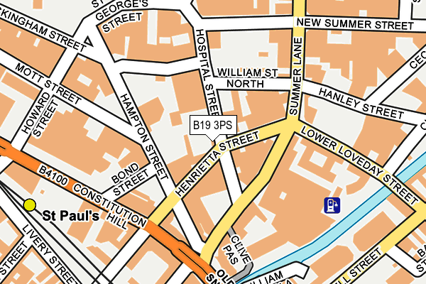 B19 3PS map - OS OpenMap – Local (Ordnance Survey) B19 3PS map - OS OpenMap – Local (Ordnance Survey)