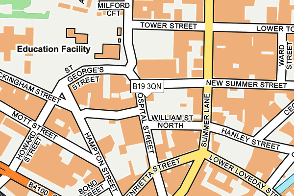 B19 3QN map - OS OpenMap – Local (Ordnance Survey) B19 3QN map - OS OpenMap – Local (Ordnance Survey)