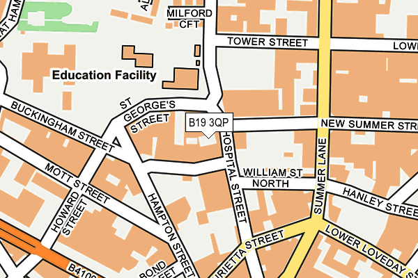 B19 3QP map - OS OpenMap – Local (Ordnance Survey) B19 3QP map - OS OpenMap – Local (Ordnance Survey)