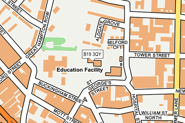B19 3QY map - OS OpenMap – Local (Ordnance Survey) B19 3QY map - OS OpenMap – Local (Ordnance Survey)