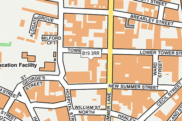 B19 3RR map - OS OpenMap – Local (Ordnance Survey) B19 3RR map - OS OpenMap – Local (Ordnance Survey)