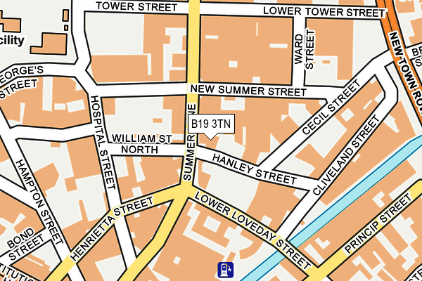 B19 3TN map - OS OpenMap – Local (Ordnance Survey) B19 3TN map - OS OpenMap – Local (Ordnance Survey)