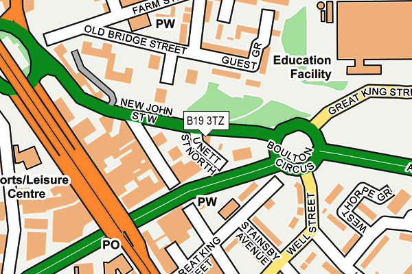 B19 3TZ map - OS OpenMap – Local (Ordnance Survey) B19 3TZ map - OS OpenMap – Local (Ordnance Survey)