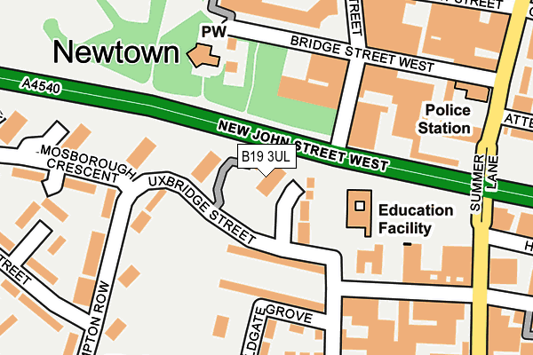B19 3UL map - OS OpenMap – Local (Ordnance Survey) B19 3UL map - OS OpenMap – Local (Ordnance Survey)