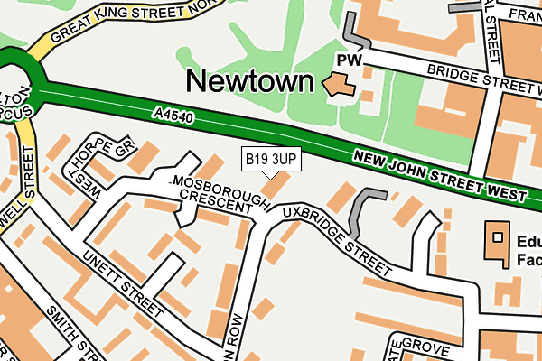 B19 3UP map - OS OpenMap – Local (Ordnance Survey) B19 3UP map - OS OpenMap – Local (Ordnance Survey)