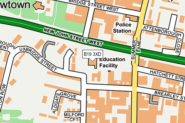 B19 3XD map - OS OpenMap – Local (Ordnance Survey) B19 3XD map - OS OpenMap – Local (Ordnance Survey)