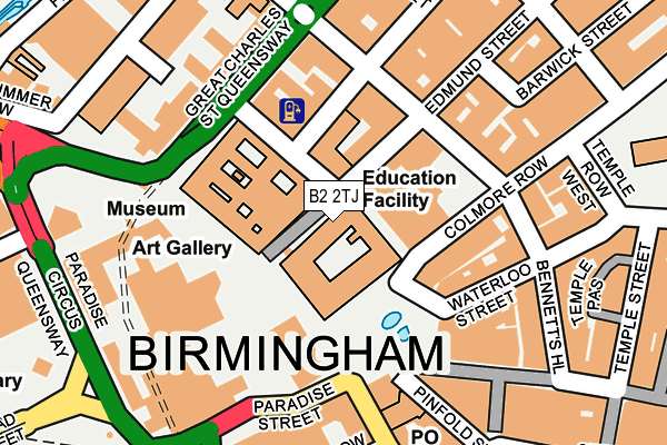 B2 2TJ map - OS OpenMap – Local (Ordnance Survey) B2 2TJ map - OS OpenMap – Local (Ordnance Survey)
