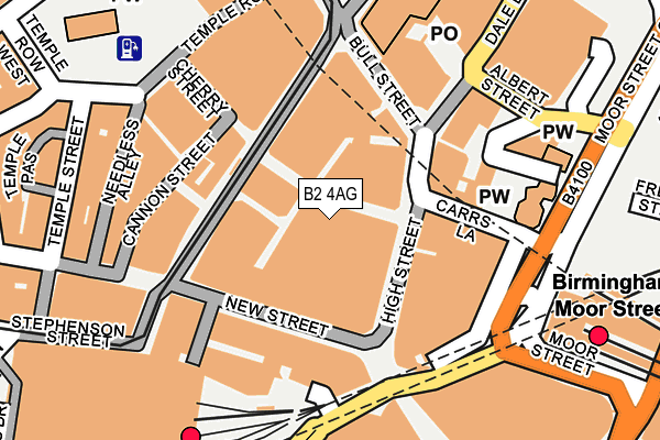 B2 4AG map - OS OpenMap – Local (Ordnance Survey) B2 4AG map - OS OpenMap – Local (Ordnance Survey)