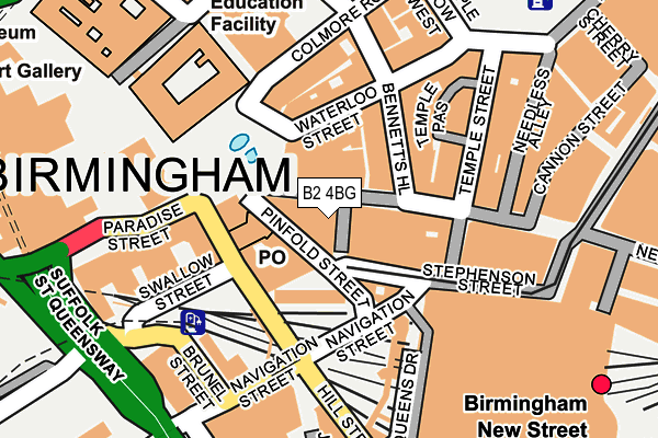 B2 4BG map - OS OpenMap – Local (Ordnance Survey) B2 4BG map - OS OpenMap – Local (Ordnance Survey)