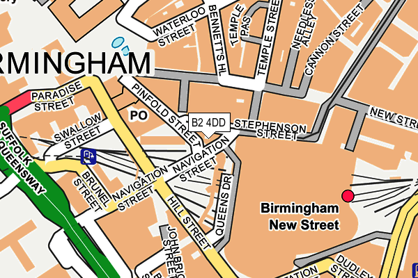 B2 4DD map - OS OpenMap – Local (Ordnance Survey) B2 4DD map - OS OpenMap – Local (Ordnance Survey)
