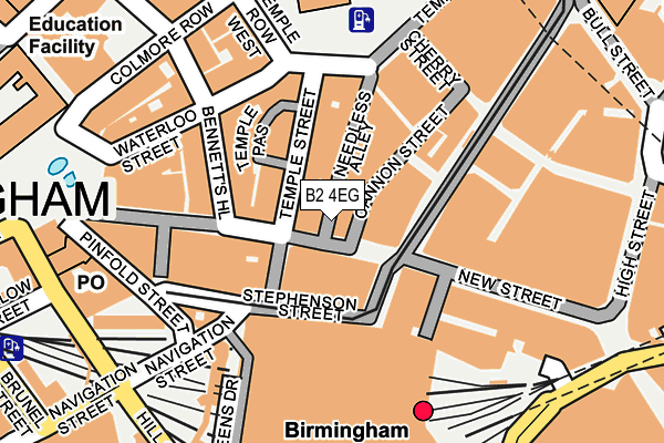 B2 4EG map - OS OpenMap – Local (Ordnance Survey) B2 4EG map - OS OpenMap – Local (Ordnance Survey)