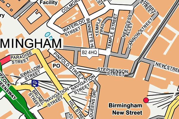 B2 4HQ map - OS OpenMap – Local (Ordnance Survey) B2 4HQ map - OS OpenMap – Local (Ordnance Survey)