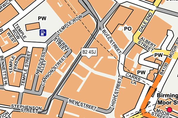 B2 4SJ map - OS OpenMap – Local (Ordnance Survey) B2 4SJ map - OS OpenMap – Local (Ordnance Survey)