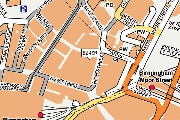 B2 4SR map - OS OpenMap – Local (Ordnance Survey) B2 4SR map - OS OpenMap – Local (Ordnance Survey)