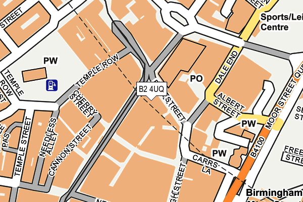 B2 4UQ map - OS OpenMap – Local (Ordnance Survey) B2 4UQ map - OS OpenMap – Local (Ordnance Survey)