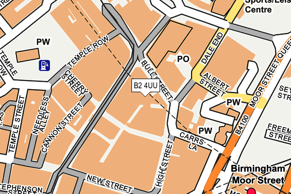 B2 4UU map - OS OpenMap – Local (Ordnance Survey) B2 4UU map - OS OpenMap – Local (Ordnance Survey)