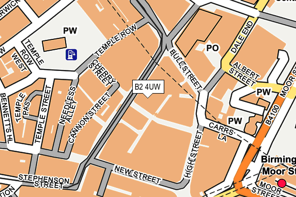 B2 4UW map - OS OpenMap – Local (Ordnance Survey) B2 4UW map - OS OpenMap – Local (Ordnance Survey)